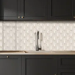 Vintage - Waaier -Crème keuken achterwand 2 middel 871 -sfeer1
