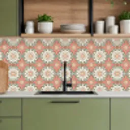 Vintage - Bloemen - Mandala - Patronen keuken achterwand 2 middel 871 -sfeer3