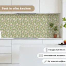 Vintage - Patronen - Bloemen - Madelief keuken achterwand 2 middel 871 -sfeer4_NL
