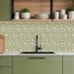Vintage - Patronen - Bloemen - Madelief keuken achterwand 2 middel 871 -sfeer3