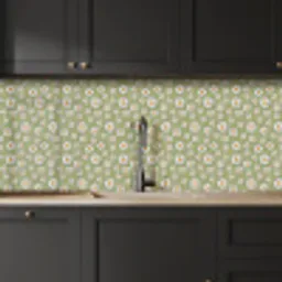 Vintage - Patronen - Bloemen - Madelief keuken achterwand 2 middel 871 -sfeer1