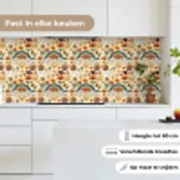 Vintage - Patronen - Zomer keuken achterwand 2 middel 871 -sfeer4_NL