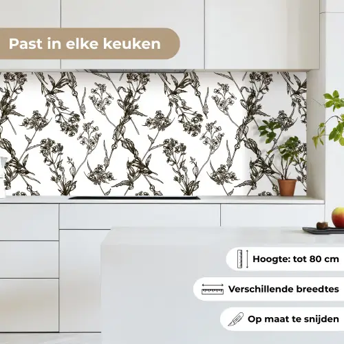 Vintage - Planten - Bloemen - Patronen keuken achterwand 2 middel 871 -sfeer4_NL