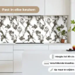Vintage - Planten - Bloemen - Patronen keuken achterwand 2 middel 871 -sfeer4_NL
