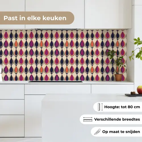 Vintage - Retro - Kleurrijk keuken achterwand 2 middel 871 -sfeer4_NL