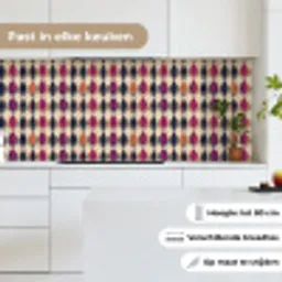 Vintage - Retro - Kleurrijk keuken achterwand 2 middel 871 -sfeer4_NL