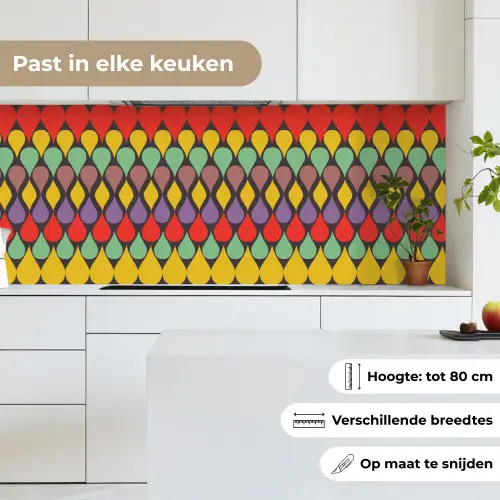 Vintage - Retro - Kleuren - Patronen keuken achterwand 2 middel 871 -sfeer4_NL