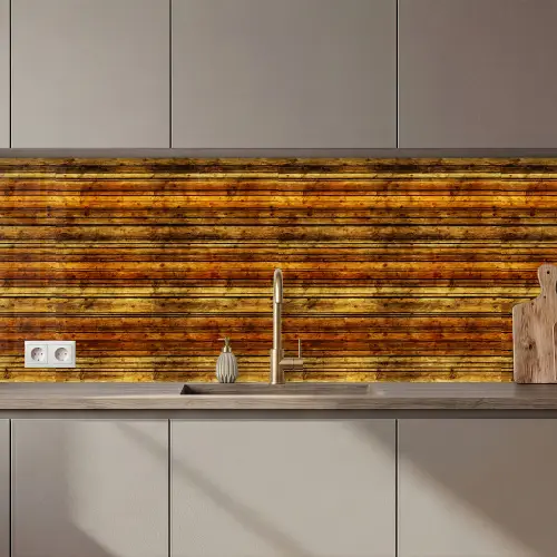 Vintage - Hout - Patronen - Planken keuken achterwand 2 middel 871 zz_3dshopping