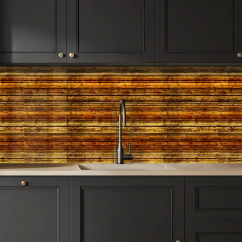 Vintage - Hout - Patronen - Planken keuken achterwand 2 middel 871 -sfeer1