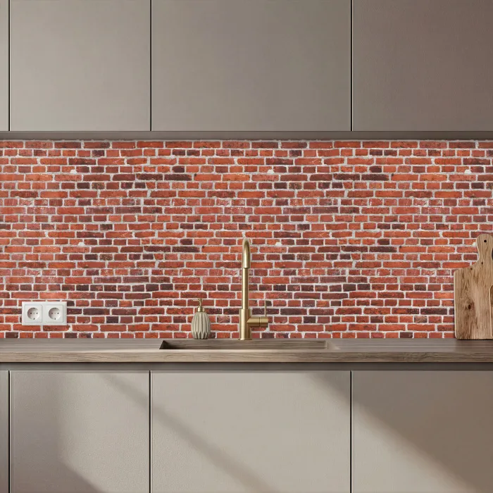 Muur - Bakstenen - Versleten - Voegen keuken achterwand 2 middel 871 zz_3dshopping