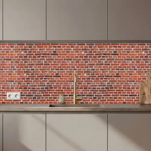 Muur - Bakstenen - Versleten - Voegen keuken achterwand 2 middel 871 zz_3dshopping