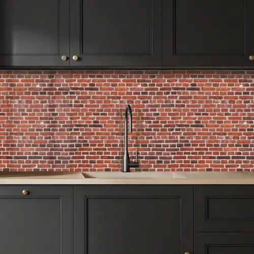 Muur - Bakstenen - Versleten - Voegen keuken achterwand 2 middel 871 -sfeer1