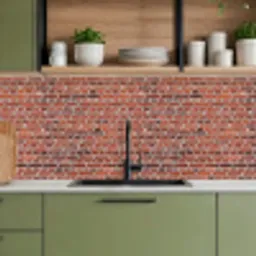 Muur - Bakstenen - Versleten - Voegen keuken achterwand 2 middel 871 -sfeer3