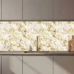 Warm - Gouden - Marmer - Patroon keuken achterwand 2 middel 871 zz_3dshopping