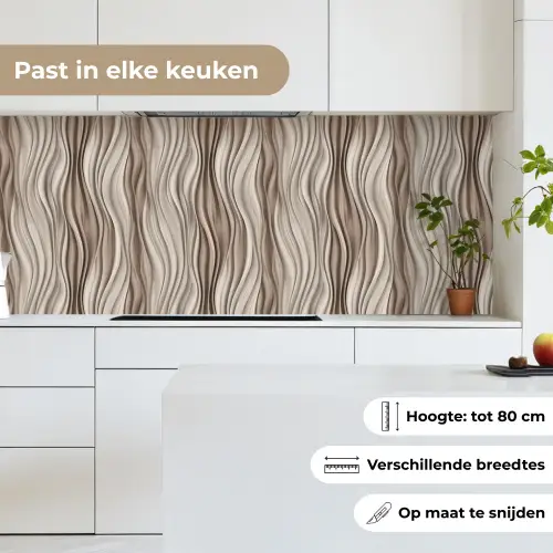Golven - 3D - Crème keuken achterwand 2 middel 871 -sfeer4_NL