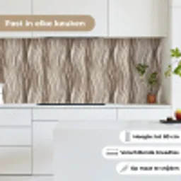 Golven - 3D - Crème keuken achterwand 2 middel 871 -sfeer4_NL
