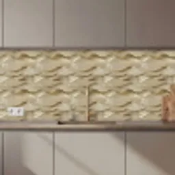 Golven - Patroon - Goud keuken achterwand 2 middel 871 zz_3dshopping