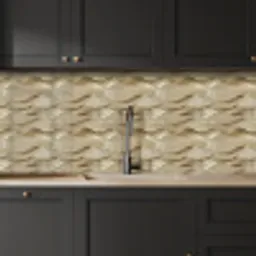 Golven - Patroon - Goud keuken achterwand 2 middel 871 -sfeer1
