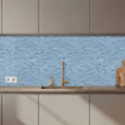 Golven - Ritmisch - Blauw keuken achterwand 2 middel 871 zz_3dshopping
