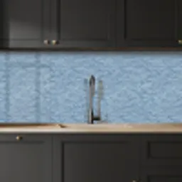 Golven - Ritmisch - Blauw keuken achterwand 2 middel 871 -sfeer1
