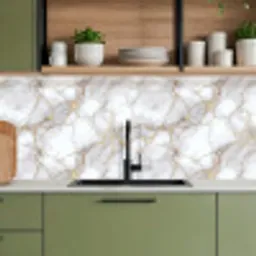 Wit - Goud - Marmer - Grijs keuken achterwand 2 middel 871 -sfeer3