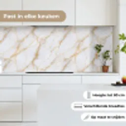 Wit - Goud - Marmer - Aders keuken achterwand 2 middel 871 -sfeer4_NL