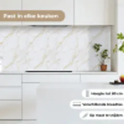 Wit - Marmer - Goud - Luxueus keuken achterwand 2 middel 871 -sfeer4_NL