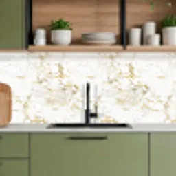 Wit - Marmer - Luxe - Goud keuken achterwand 2 middel 871 -sfeer3