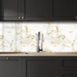 Wit - Marmer - Luxe - Goud keuken achterwand 2 middel 871 -sfeer1