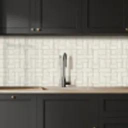 Vlechtwerk - Banen - Beige keuken achterwand 2 middel 871 -sfeer1