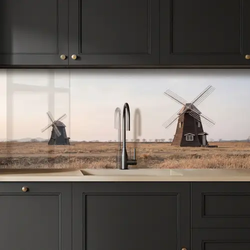 Windmolens - Landschap - Veld keuken achterwand 2 middel -sfeer1