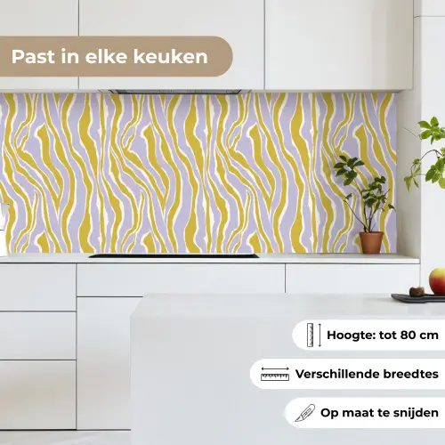 Zebra - Modern - Meerkleurig keuken achterwand 2 middel 871 -sfeer4_NL