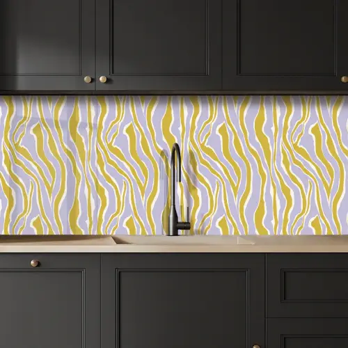 Zebra - Modern - Meerkleurig keuken achterwand 2 middel 871 -sfeer1