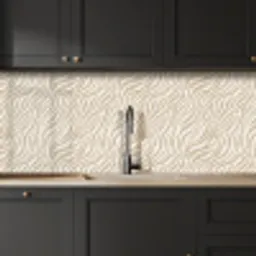 Zebra - Patroon - Beige keuken achterwand 2 middel 871 -sfeer1