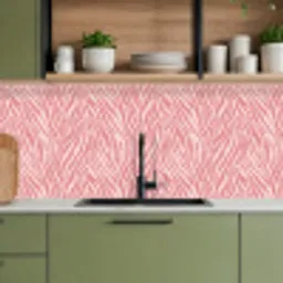 Zebra - Print - Roze keuken achterwand 2 middel 871 -sfeer3
