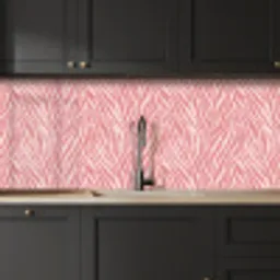 Zebra - Print - Roze keuken achterwand 2 middel 871 -sfeer1
