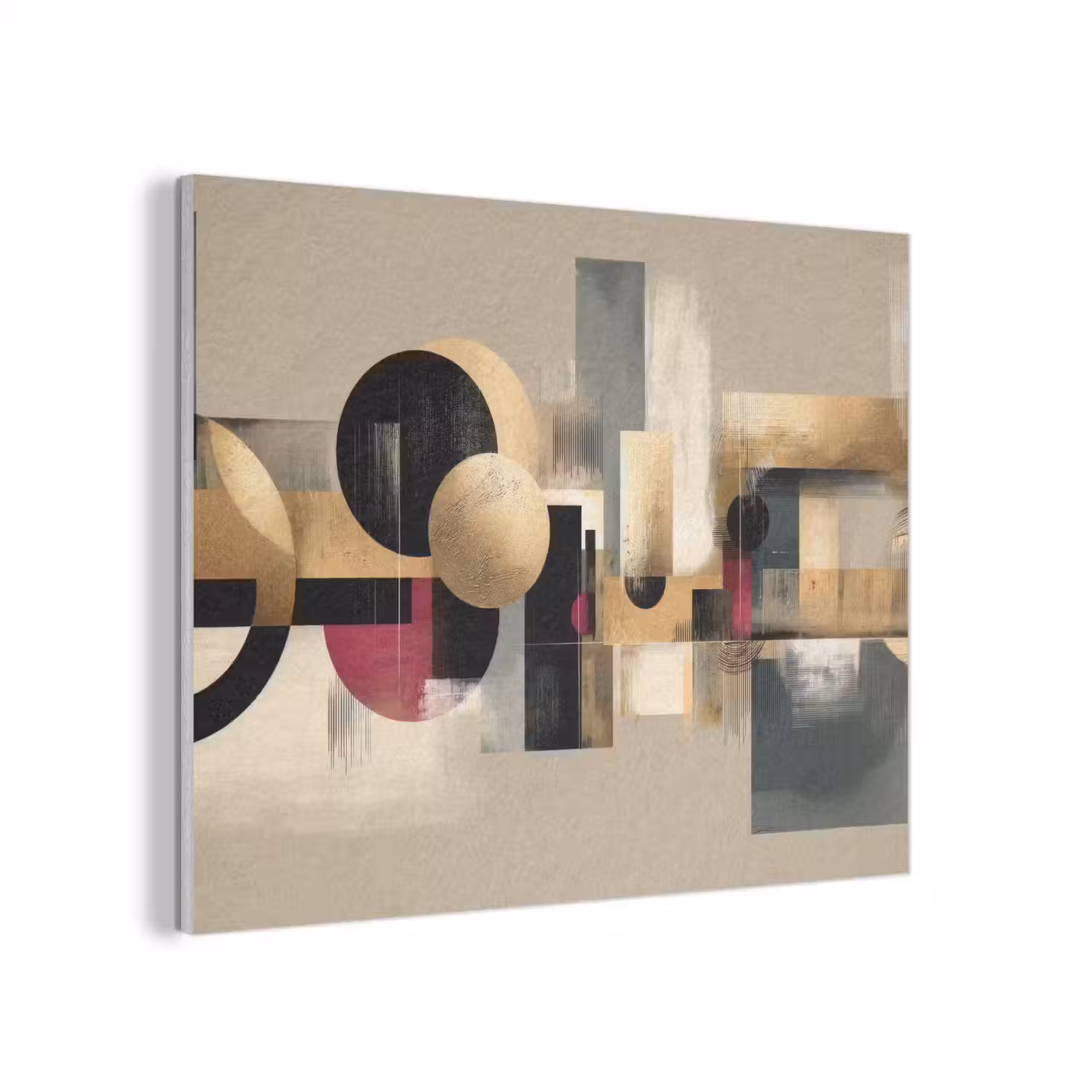 Abstract - Vormen - Beige - Texturen PET vilt klein -3d
