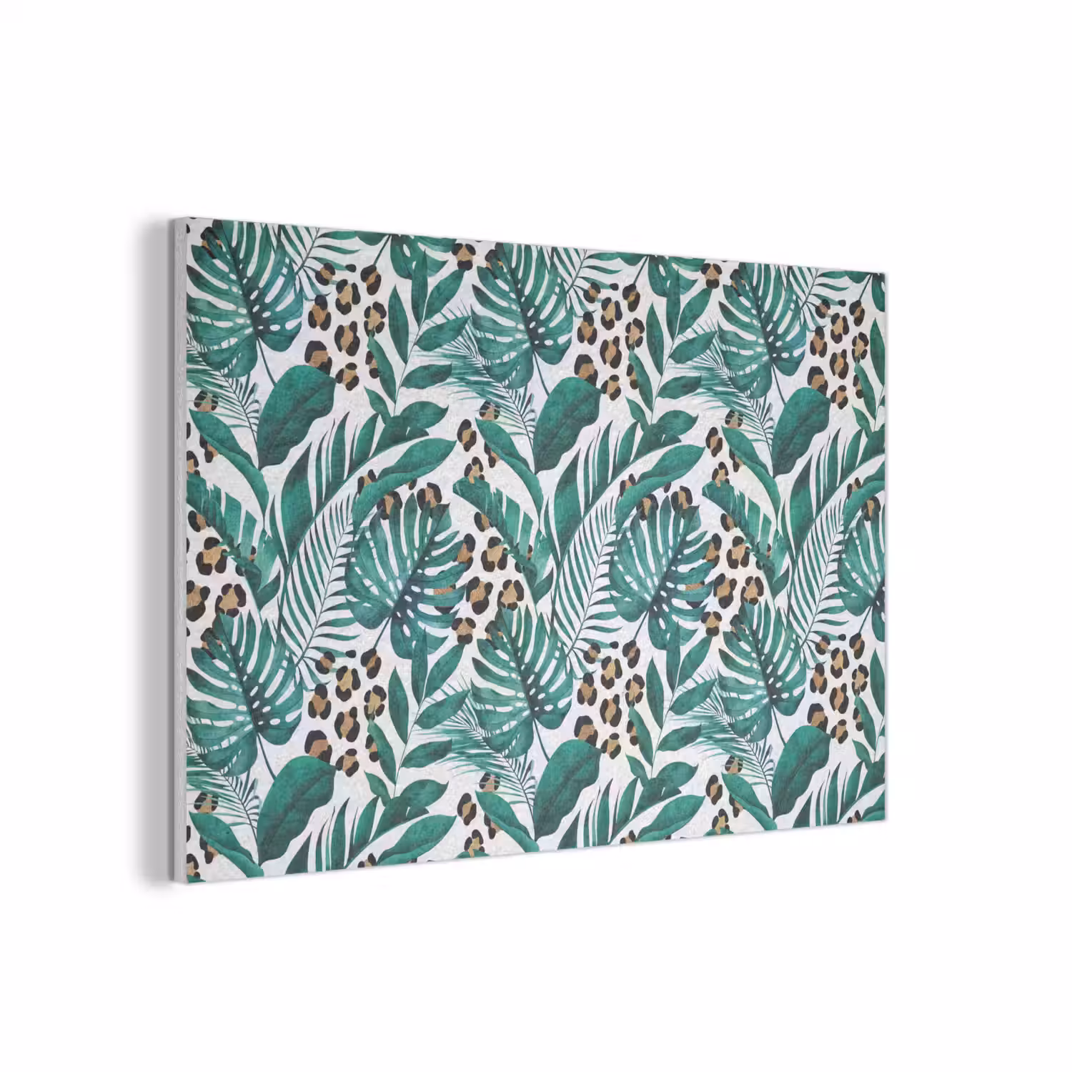 Dierenprint - Panter - Bladeren - Tropisch - Jungle PET vilt middel -3d