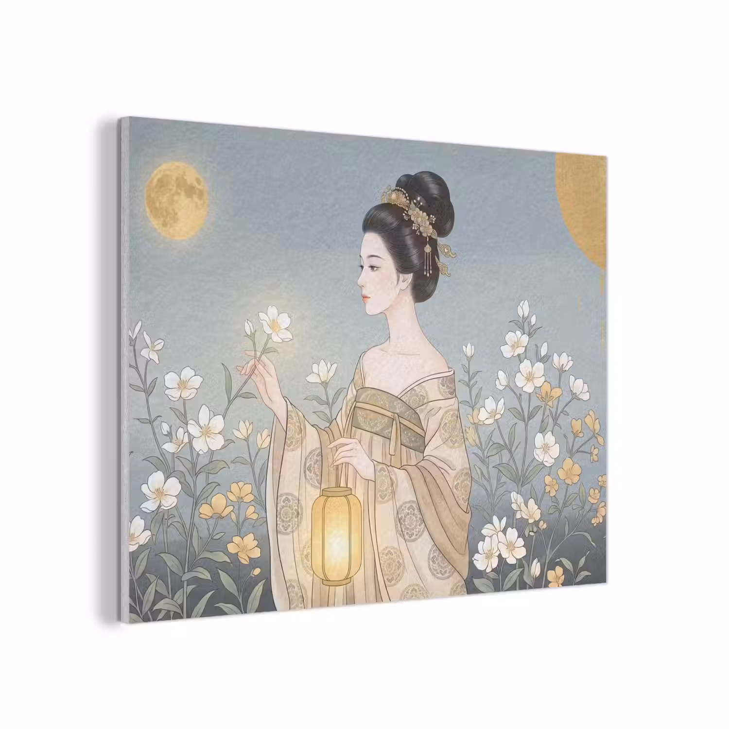 Aziatisch - Vrouw - Kimono PET vilt klein -3d