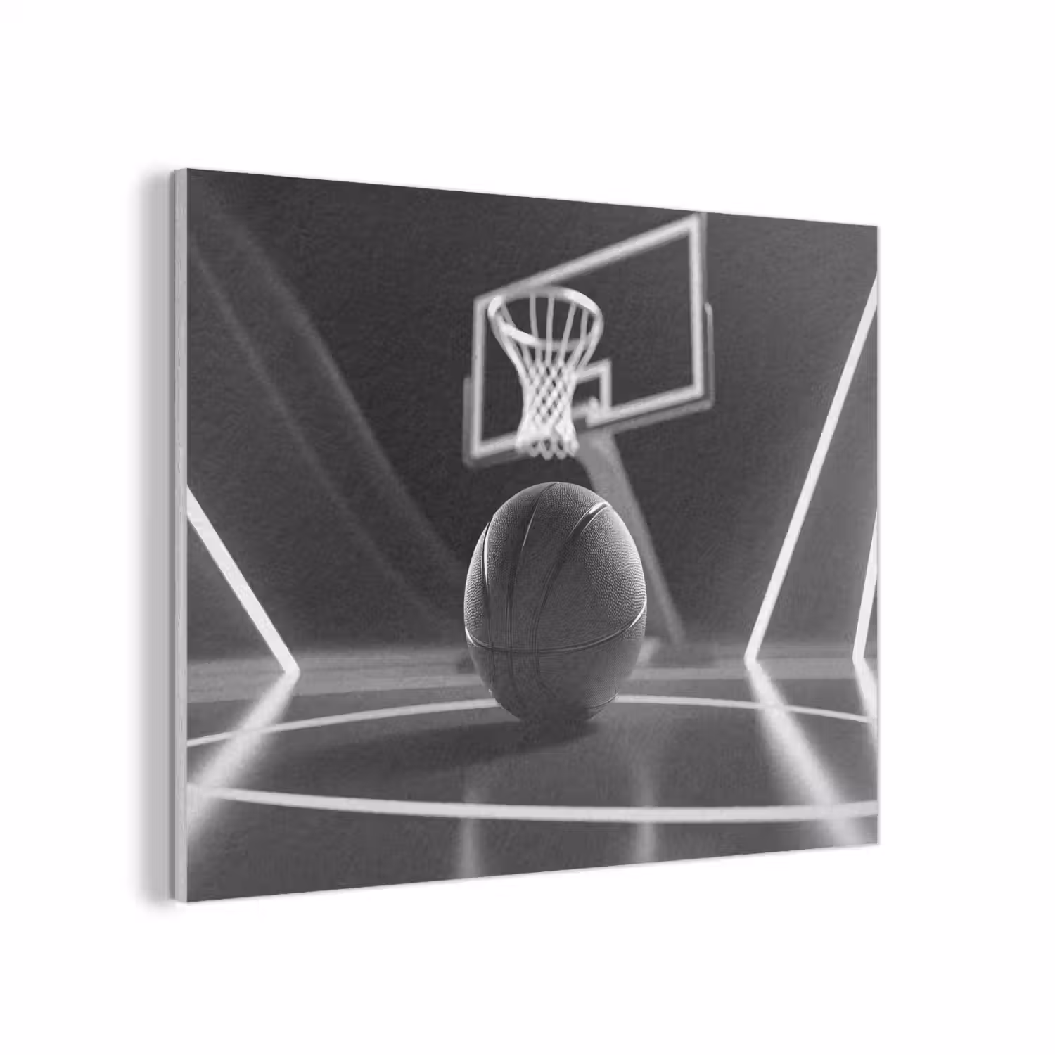 Basketbal - Basketbalveld - Lichtlijnen PET vilt klein -3d