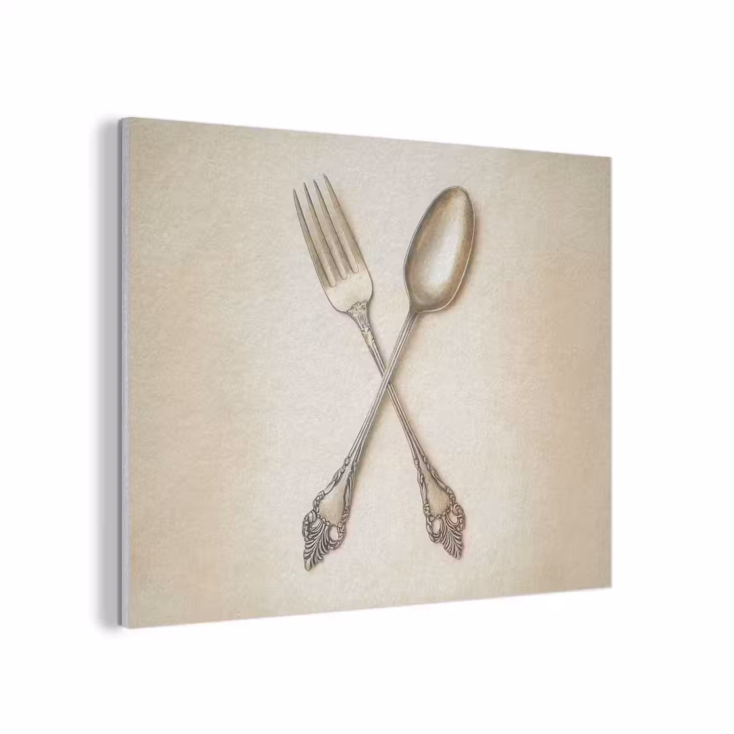 Beige - Vintage - Bestek PET vilt klein -3d