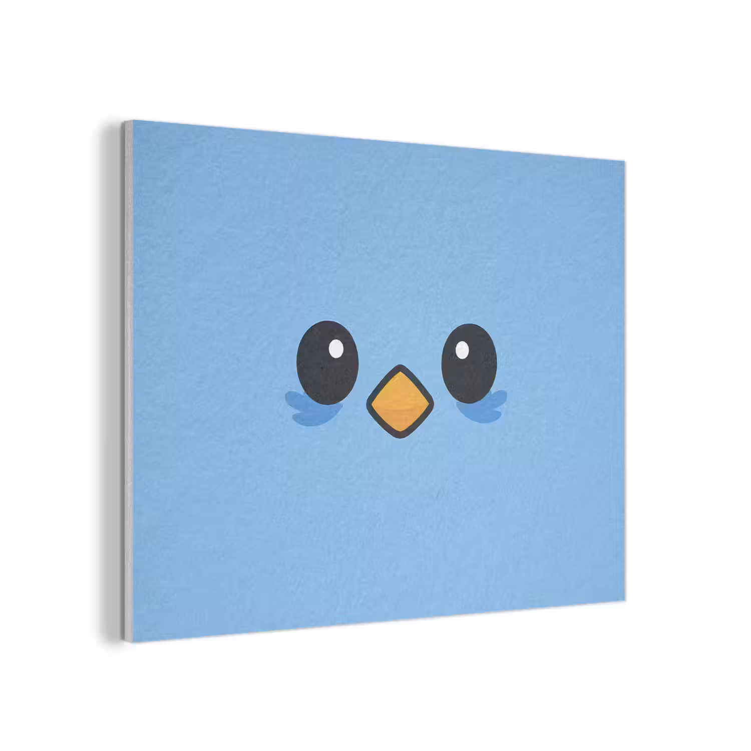 Vogel - Blauw - Eenvoudig PET vilt klein -3d