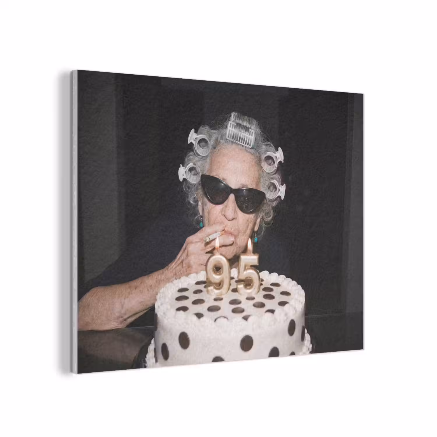 Verjaardag - Krulspeld - Oma PET vilt klein -3d