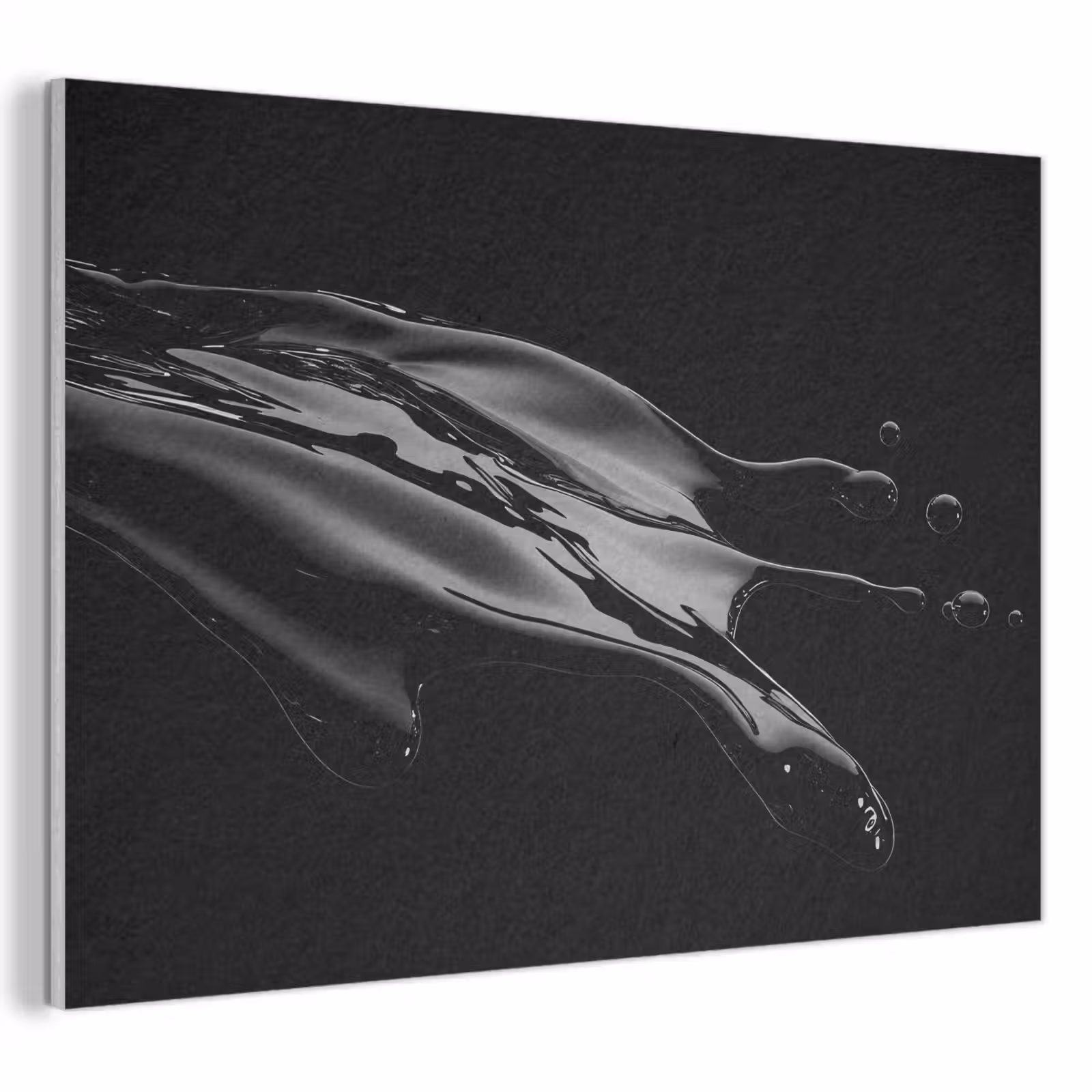 Zwart - Splash - Water PET vilt klein -3d