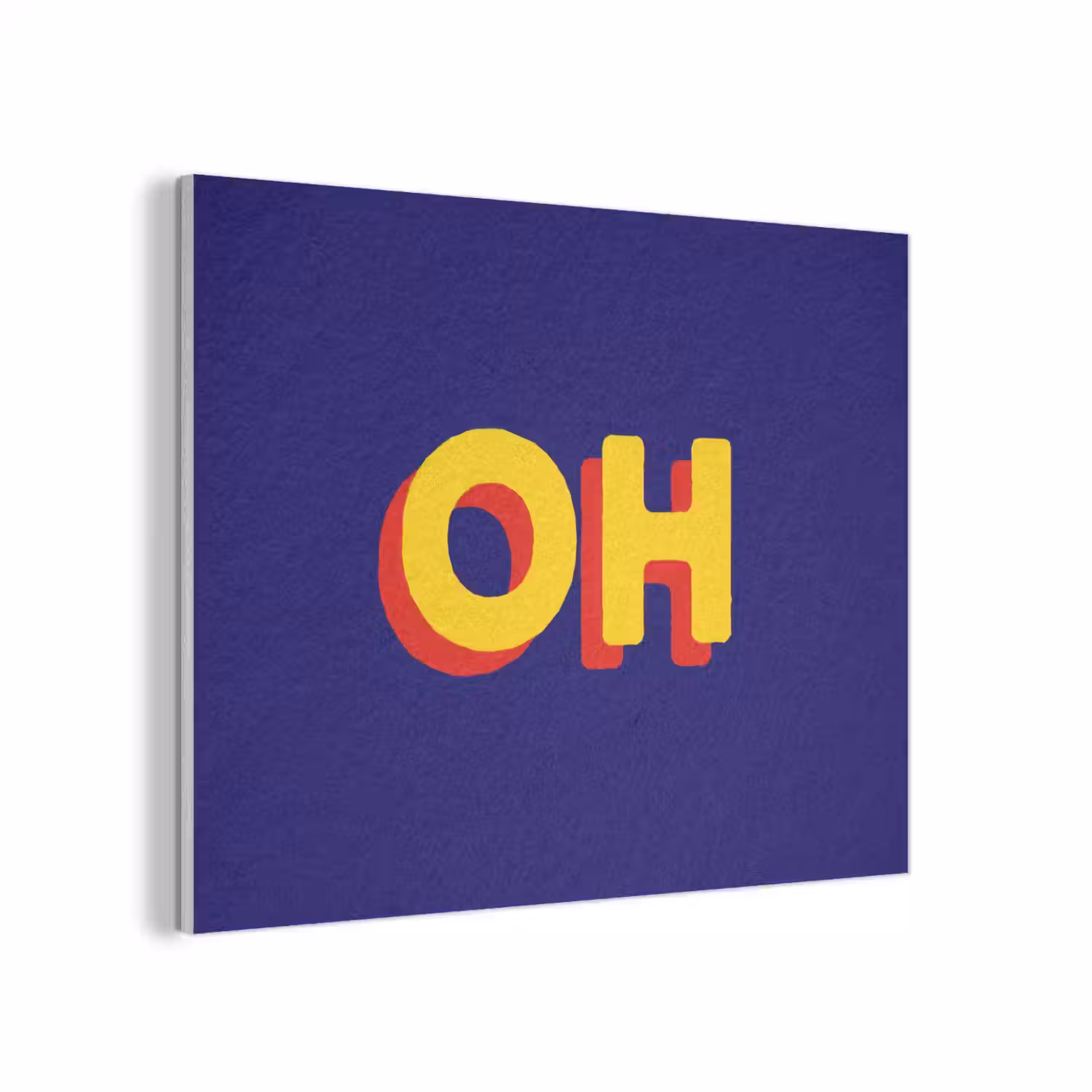 Blauw - Geel - OH - Schaduw PET vilt klein -3d
