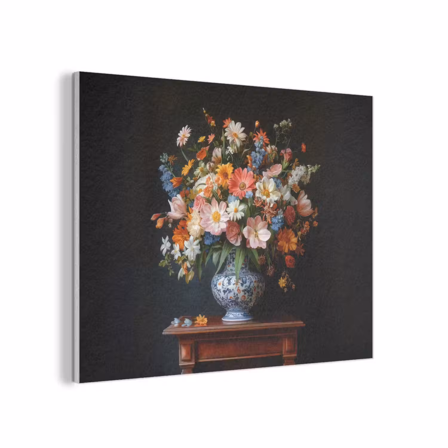 Boeket - Roze - Bloemen - Vaas PET vilt klein -3d
