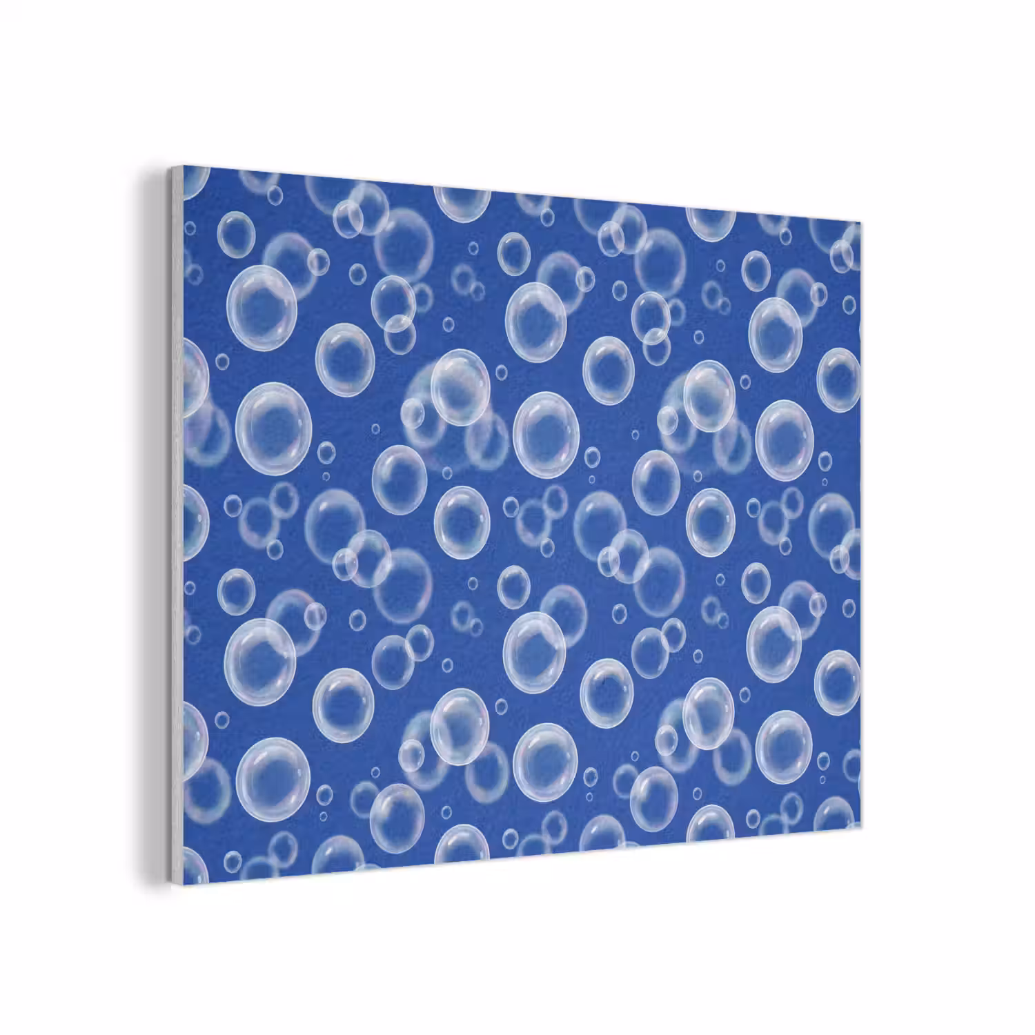 Bubbels - Patroon - Blauw PET vilt klein -3d