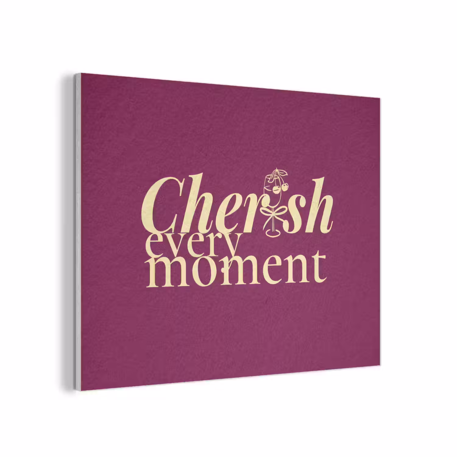 Cherish every moment - Cocktailglas - Bordeaux PET vilt klein -3d