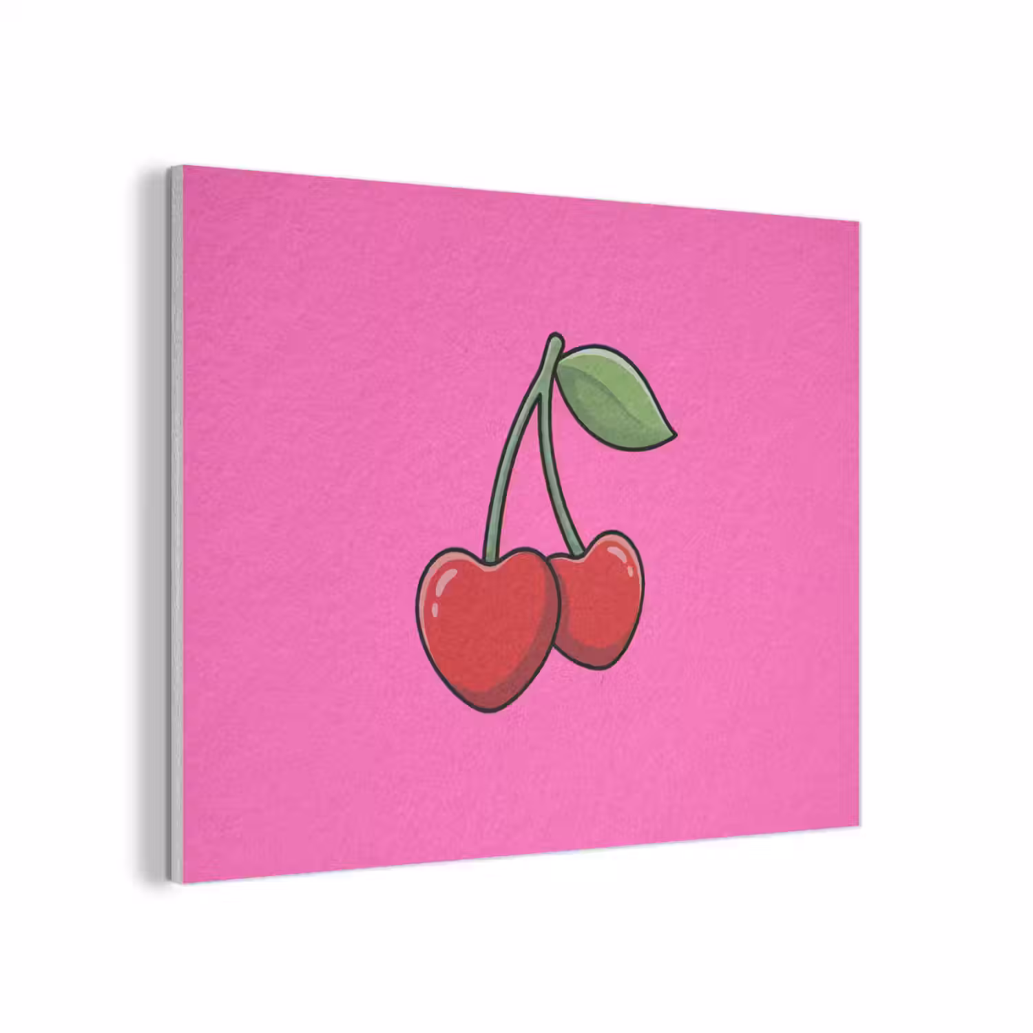 Kers - Roze - Fruit PET vilt klein -3d