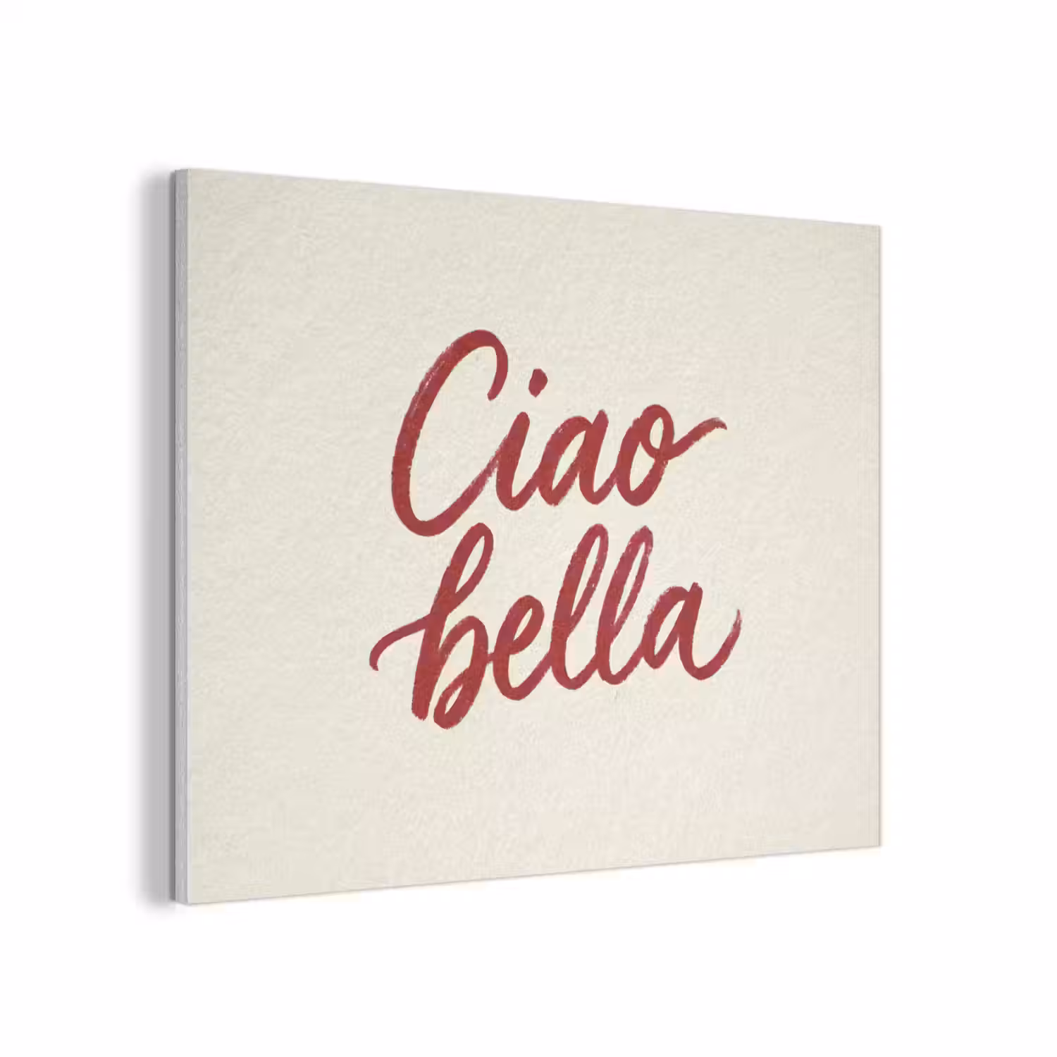 Ciao bella - Rood - Wit - Minimalistisch PET vilt klein -3d